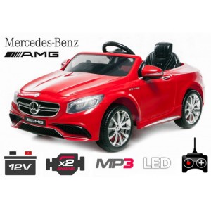 Carro, Carrinho Electrico Mercedes S63 AMG Vermelho com Comando