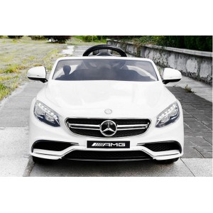 Carro, Carrinho Electrico Mercedes S63 AMG Branco com Comando