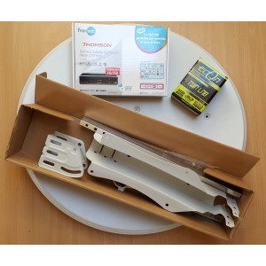 Kit Antena Parab&oacute;lica HD Canais Franceses