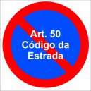 Placa de sinaliza&ccedil;&atilde;o Pro&iacute;bido Estacionar