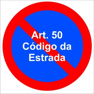 Placa de sinaliza&ccedil;&atilde;o Pro&iacute;bido Estacionar