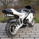 Mini Moto 49cc NSR Preta e Cinza