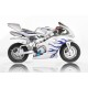 Mini Mota, Minimoto, 49cc Cinza c/chamas azuis