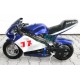 Mini Mota, Minimoto, Pocket Bike, Eletrica 350W Azul e branca