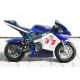 Mini Mota, Minimoto, Pocket Bike, Eletrica 350W Azul e branca