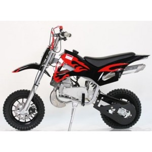 Mini Mota Cross, Minimoto, Dirt Bike, 49cc Preta/Vermelha
