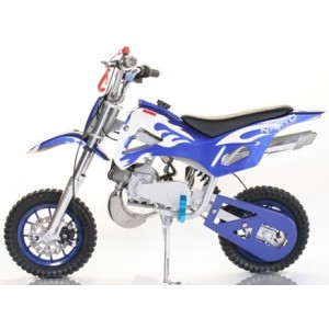 Mini Mota Cross, Minimoto, Dirt Bike, 49cc Azul/Branco