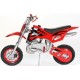 Mini Mota Cross, Minimoto, Dirt Bike, 49cc Preta/Vermelha