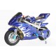 Mini Mota, Minimoto, 49cc Cinza c/chamas azuis