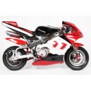 Mini Mota, Minimoto, 49cc Cinza c/chamas azuis