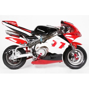 Mini Mota, Minimoto, 49cc Vermelha/Branco
