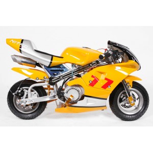 Mini Mota, Minimoto, 49cc Amarelo/Branco