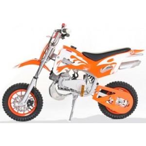 Mini Mota Cross, Minimoto, Dirt Bike, 49cc Laranja/Branco