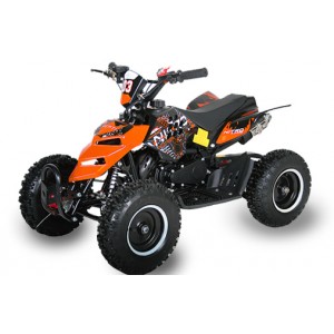 Mini Moto 4, Pocket Quad, Minimota, ATV, Raptor 6' Laranja, 49cc para crian&ccedil;a