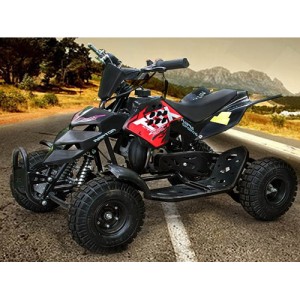 Mini Moto 4, Pocket Quad, Minimota, ATV, Preta, 49cc Easy Start para crian&ccedil;a