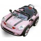 Carrinho Eletrico Mini Cooper 30W com Comando Rosa