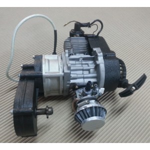 Motor 49cc, 2T, 8000 rpm, 3,5cv com caixa automatica e motor de arranque