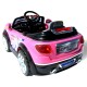 Carrinho Eletrico Mini Cooper V2 30W com Comando Rosa