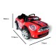 Carrinho Eletrico Mini Cooper V2 30W com Comando Vermelho