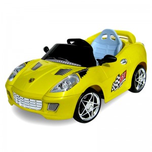 Carrinho Eletrico Ferrari V2 30W com Comando Amarelo