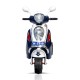 Scooter Branco/Azul Electrica Nova