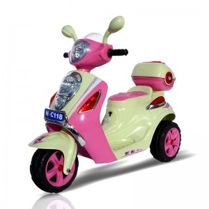 Scooter Branco/Rosa Electrica Nova