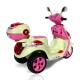 Scooter Branco/Rosa Electrica Nova