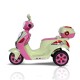 Scooter Branco/Rosa Electrica Nova