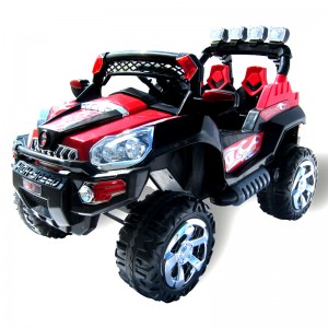 Carrinho Eletrico Jeep Preto/Vermelho 2x25w