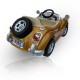 Carro electrico estilo clássico Luxo Gold 2x35w com comando