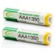 Pilhas, baterias recarregáveis AAA 13500mAh 2 unidades