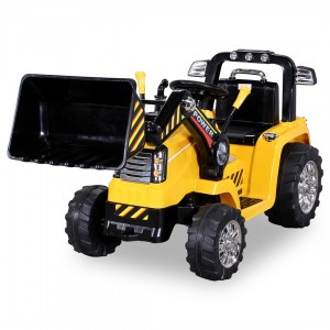 Carrinho Eletrico Trator com P&aacute;, estilo Retroescavadora 2x25w