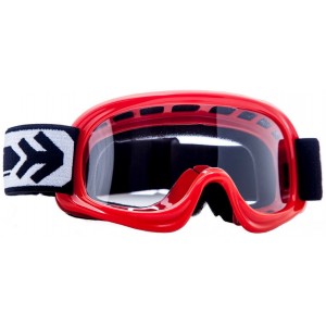 &Oacute;culos de protec&ccedil;&atilde;o MotoCross Crian&ccedil;a Vermelho com lente clara