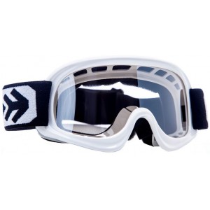&Oacute;culos de protec&ccedil;&atilde;o MotoCross Crian&ccedil;a Branco com lente reflex