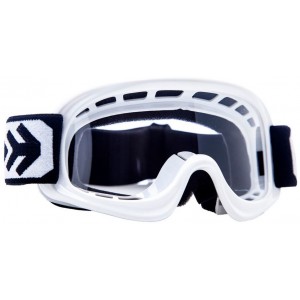 &Oacute;culos de protec&ccedil;&atilde;o MotoCross Crian&ccedil;a Branco com lente clara