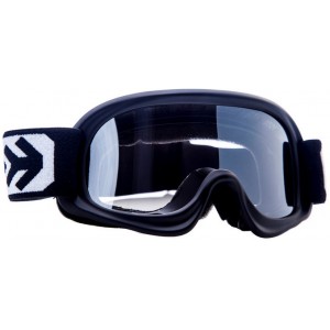 &Oacute;culos de protec&ccedil;&atilde;o MotoCross Crian&ccedil;a Preto Mate com lente reflex