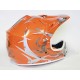 Capacete Cross Outnet Laranja