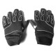Luvas Cross para Criança Pretas Tamanho 4 - 14cm