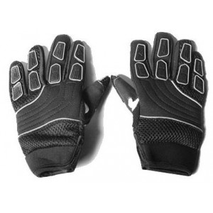 Luvas Cross para Crian&ccedil;a Pretas Tamanho 12 - 18cm