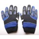 Luvas Cross para Criança Azuis Tamanho 8 - 16cm