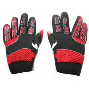 Luvas Cross para Crian&ccedil;a Vermelhas Tamanho 6 - 15cm