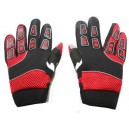 Luvas Cross para Crian&ccedil;a Vermelhas Tamanho 8 - 16cm