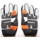 Luvas Cross para Criança Laranja Tamanho 4 - 14cm