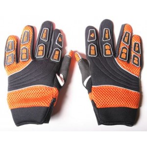 Luvas Cross para Crian&ccedil;a Laranja Tamanho 12 - 18cm