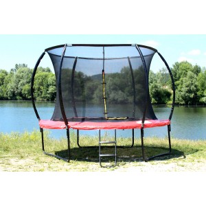 Trampolim World Vermelho 366cm de di&acirc;metro e 260cm de altura