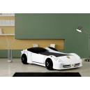 Cama Carro Ferrari crian&ccedil;a Branco com Luz, Som e comando