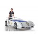 Cama Carro Lamborghini criança Branco com Luz, Som e comando