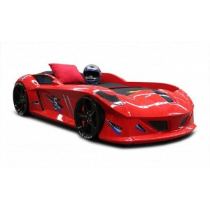 Cama Carro Jaguar crian&ccedil;a Vermelho com Luz, Som e comando