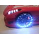 Cama Carro Jaguar criança Vermelho com Luz, Som e comando