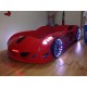 Cama Carro Jaguar criança Vermelho com Luz, Som e comando